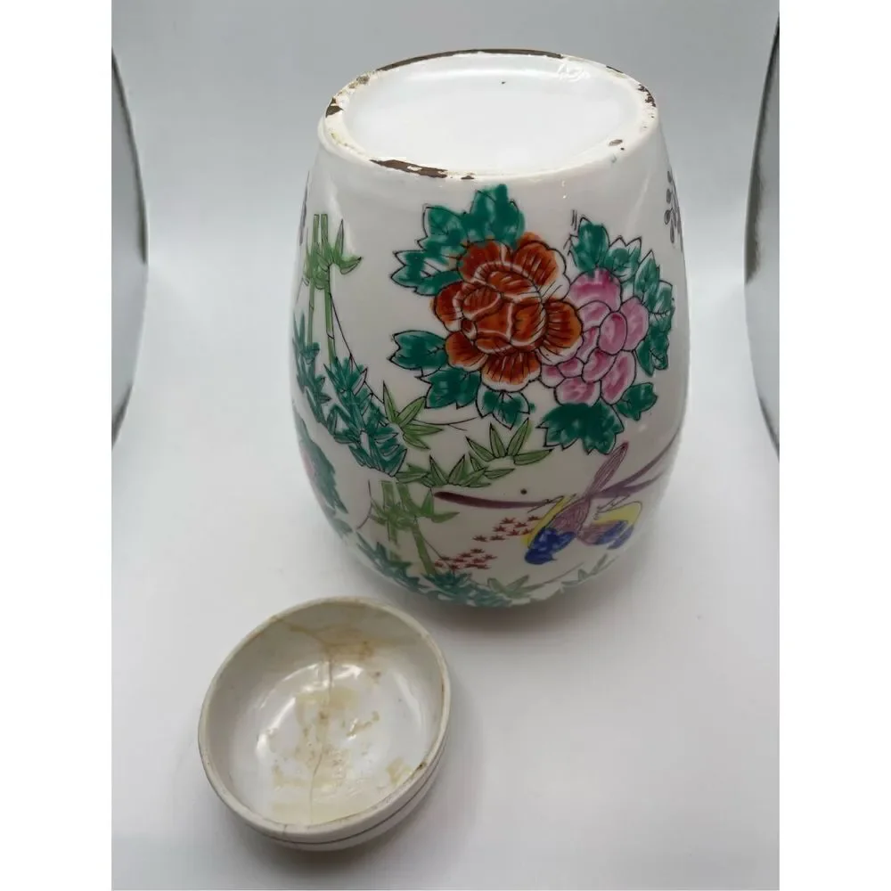 Ginger Jar vintage oriental birds floral